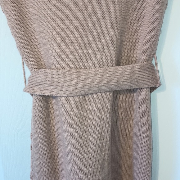 Pale Mauve/Soft Pink Cowl Neck Sweater Dress - Picture 6 of 9